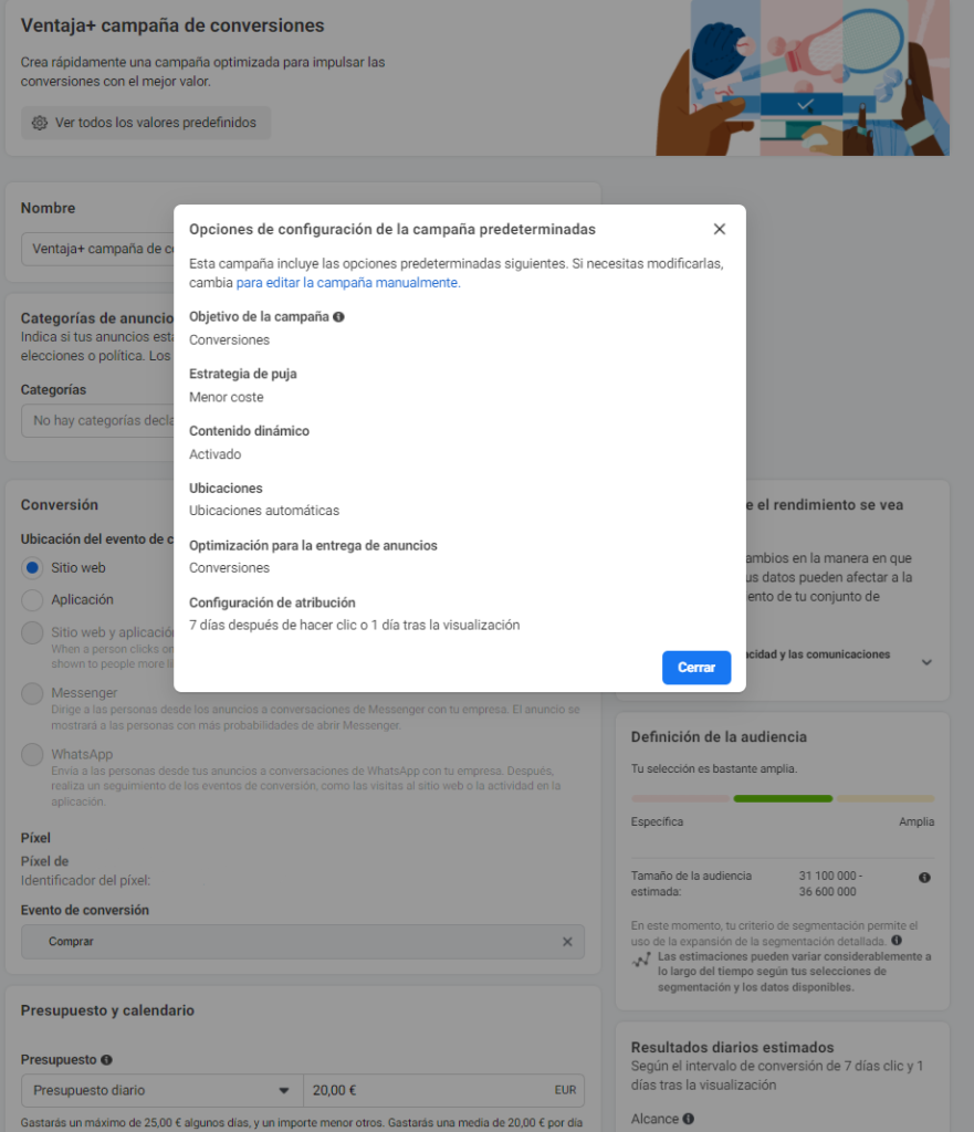 facebook-ads-advantage+-conversion campaign