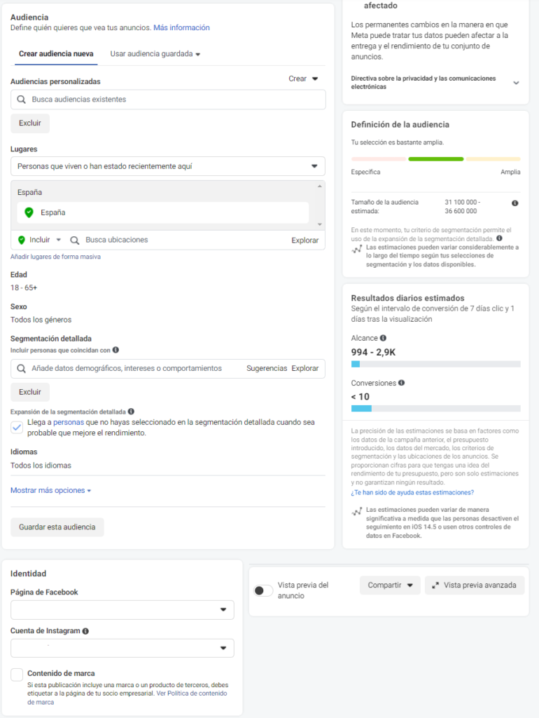 facebook-ads-advantage+-conversion campaign